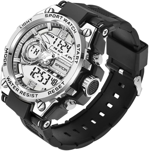 Gold Trimix Diver Chronograph watch with a sleek white dial.